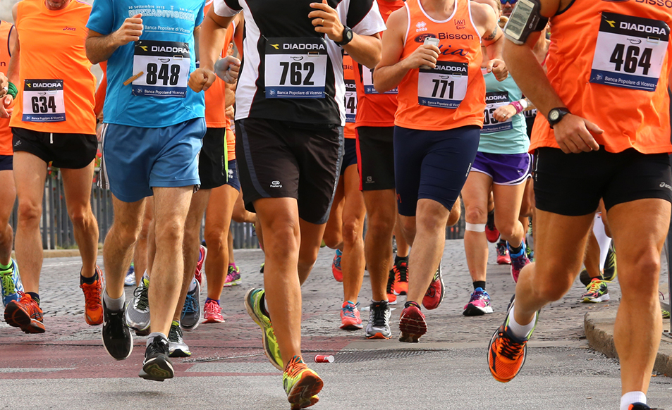 Vicenza, Italy, 20th September 2015. Marathon runners